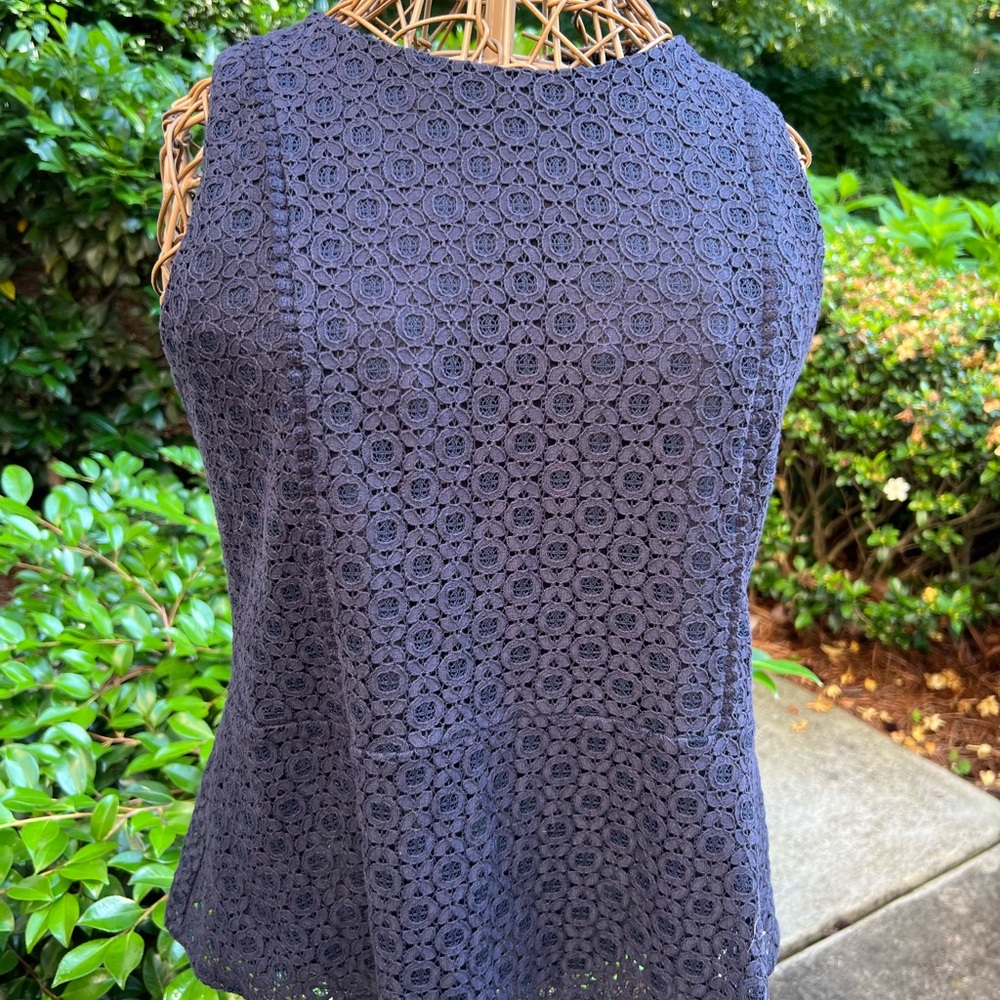 Liz Claiborne Blue Boxy Tank Top